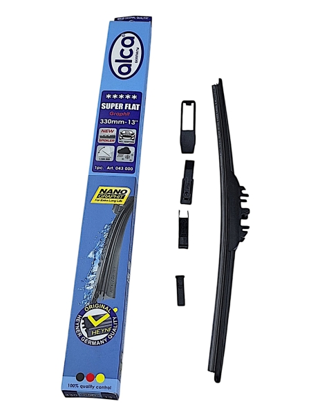 Щетка стеклоочистителя бескаркасная 13/33 см SUPER FLAT Alcа