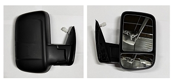 Зеркало заднего вида /Г-ль Бизнес/(одноногое) руч. привод, обогрев, тисненое (черное) правое