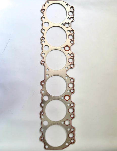 Прокладка головки блока Д-260 (на 6 цилиндров) с герметиком усилена (обложена) металлом БЦМ