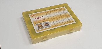 Набор резиновых колец C, желтый, 30 размеров, 366шт Technik