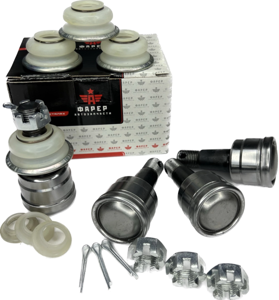 Шарнир рулевой тяги Г-3302, 2217 (шарнир + пыльник н/о к-т 4 шт) СТАНДАРТ ФАРЕР