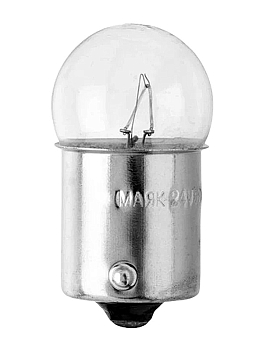 Лампа А 24V-5W ВА15S МАЯК (габариты)