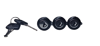 Личинки замка двери Г-ль NEXT (3 личинки, 2 ключа (черн)