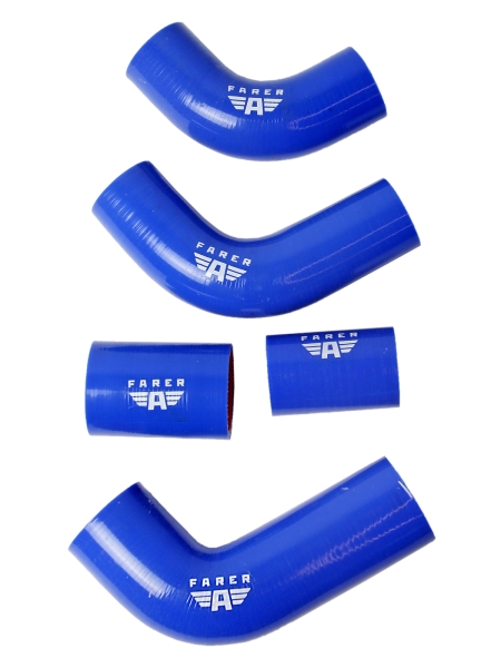 Патрубки радиатора УАЗ-452,469 дв.УМЗ-421 (100 л/с) (5 шт.) СИЛИКОН