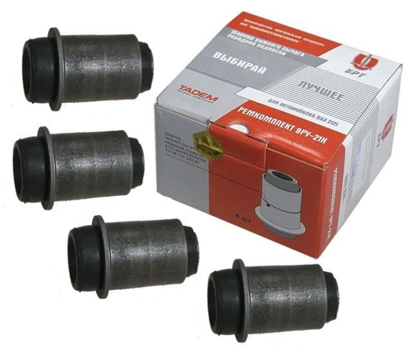 Сайлентблоки подвески ВАЗ 2121/2131 нижний (К-т 2121-2904040Р - 4 шт).