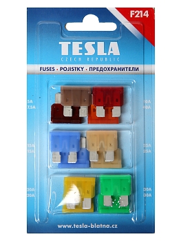 Предохранитель F 214 Тип FT(блистер 12 шт.5-1,7,5-1,15,-2,25-2,10-1,40-1,20-2,30-2) плоские