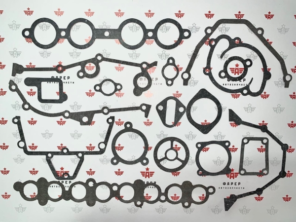 Прокладки двигателя 405/409 ЕВРО-3 (16 шт.) ПМБ 0,6/0,8/1,0 мм ФАРЕР