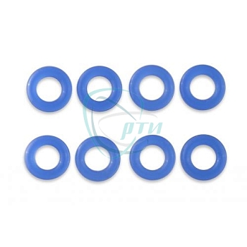 Кольцо форсунки ГАЗ с дв. 406, 405, 4216, ВАЗ-2110-15, 2170 (8 шт.) силикон зелен.