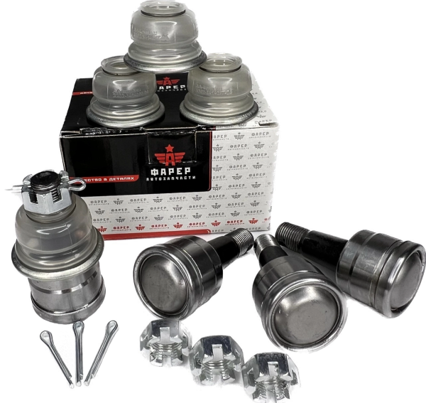 44 Шарнир рулевой тяги ГАЗ 3302, 2217 (шарнир + пыльник к-т 4 шт.) ПРЕМИУМ ФАРЕР