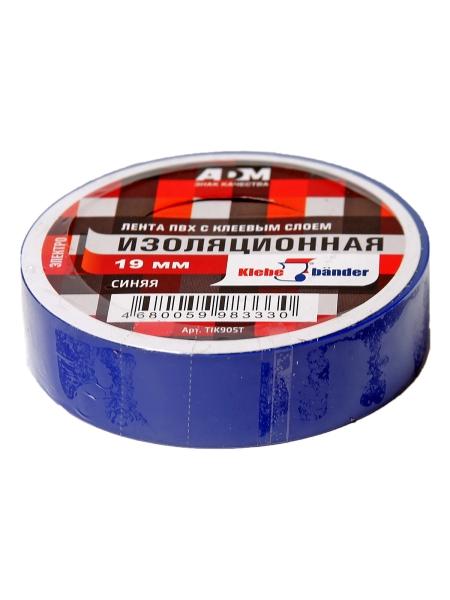 Изолента 19х20м (синяя) "Klebebander" TIK905T