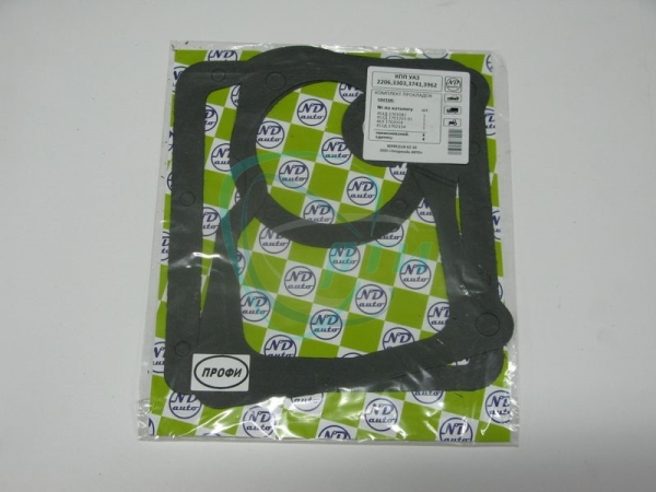 44 Прокладки КПП 4-х ст. УАЗ 2206,3303,3741,3962 ПРОФИ паронит/картон комплект