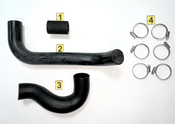 Патрубки радиатора УАЗ-315195, 315148 без АТС (3 шт.) с хомутами ФАРЕР