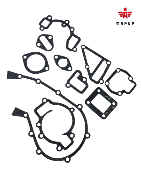 Прокладки двигателя 402 (10 шт.) ПМБ 0,6/0,8/1,0 мм ФАРЕР