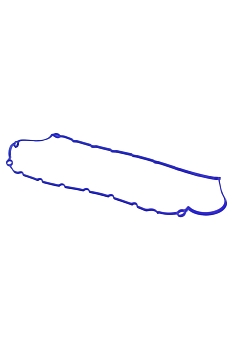 Прокладка масл. картера Г-ль дв.УМЗ-А274 EvoTech (силикон) син.