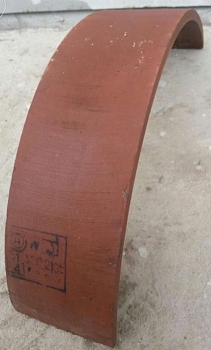 Накладка тормозная ГАЗ-3307, ПАЗ, КрАЗ перед.длин. н/сверл.