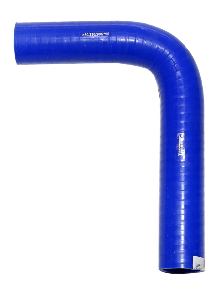 44 Патрубок радиатора угловой 50х50х230/280 силикон Deutz, МАЗ 505 ТехноПартнер