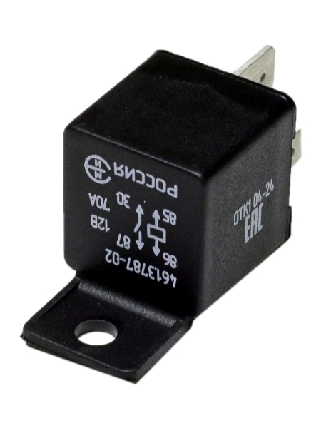 Реле стартера, УАЗ (12В, 70А) 4-контактное с кронштейном