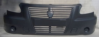 Бампер Г-ль "Бизнес" передний в сборе (литая решетка)
