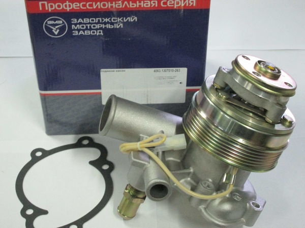 Насос водяной (помпа) ЗМЗ-40522,40524,40525 ГАЗель,Волга ЕВРО-3 с эл. муфтой