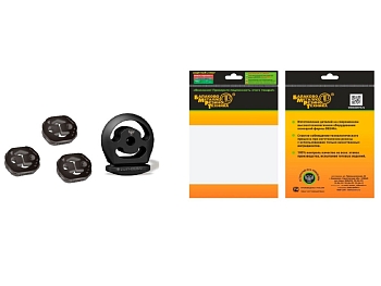 Амортизатор подвески глушителя для а/м ВАЗ-2170-72 Приора (в индивидуальной упаковке, компл 4шт)