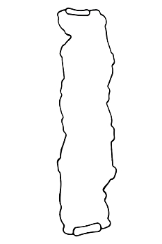 Прокладка масл. картера Г-33104 Вал-й дв.Cummins ISF3.8 (2 канала)