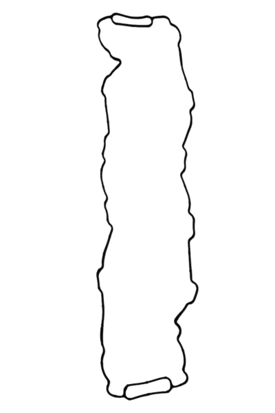 Прокладка масл. картера Г-33104 Вал-й дв.Cummins ISF3.8 (2 канала)