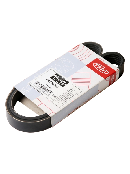 Ремень 905 6PK привода агрегатов УАЗ-315195 Хантер дв. ЗМЗ-514 насоса ГУР PRAVT