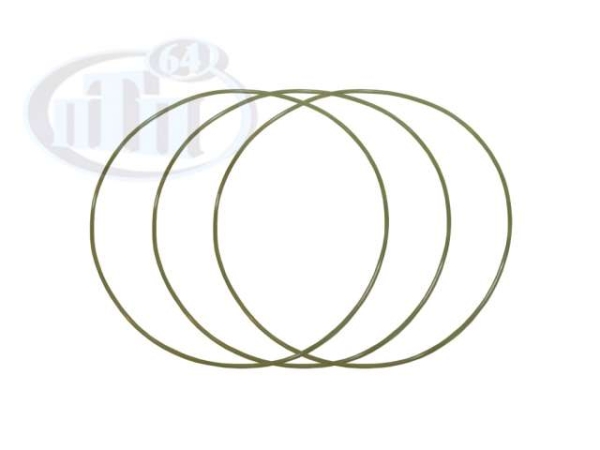 Кольцо упл. гильзы цилиндров ЯМЗ-650 верхнее (вторсиликон) зеленый