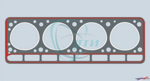 Прокладка головки блока В,Г (б/асб. с герм.)