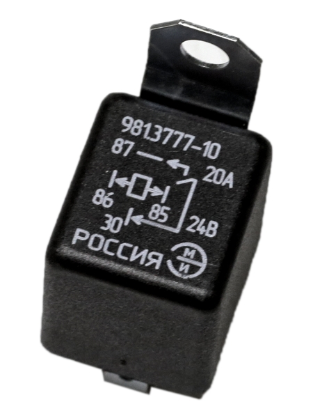 Реле универсальное (24В, 20А) 4-контактное с кронштейном