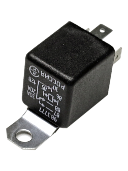 Реле универсальное (24В, 20А) 4-контактное с кронштейном