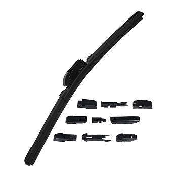 Щетка стеклоочистителя бескаркасная 24/600mm креплени 9 коннекторов KURUMAKIT