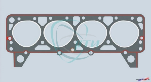 Прокладка головки блока ЗИЛ (б/асб. с герм.)