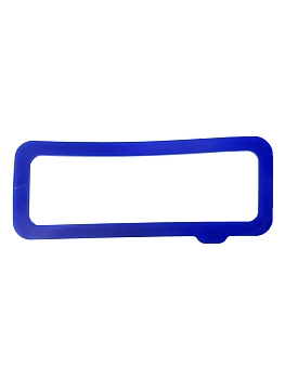 Прокладка крышки коробки толкателей Г-ль 417\421\4216 (силикон) синий 5,0 мм