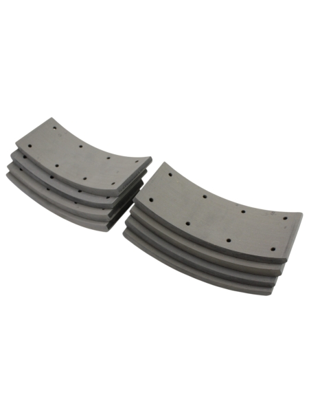 Накладка тормозная Г-3307, 3308, 3309 перед.(б/асб) к-т 8 шт. с заклепками