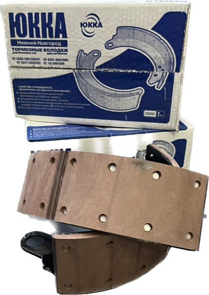 Колодка тормозная Г-3307 зад. (накладка "Фритекс") (инд.упак 2шт)