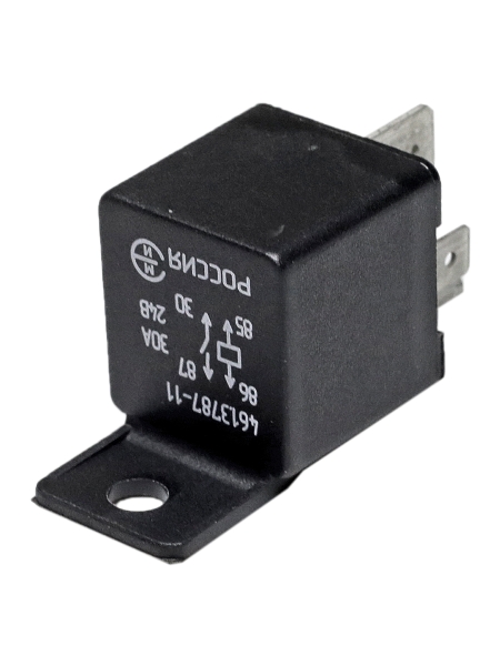 Реле стартера,ЗИЛ,КАМАЗ,МАЗ (24В, 30А) 4-контактное с кронштейном