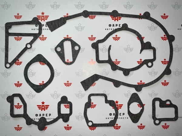ЯЯПрокладки двигателя 402 (9 шт.) ПМБ 0,6/0,8/1,0 мм ФАРЕР !!!
