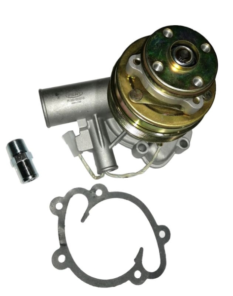 Насос водяной (помпа) ГАЗ-3302 дв.ЗМЗ-40524 ЕВРО-3 с электромуфтой  (с прокладкой) PRAVT