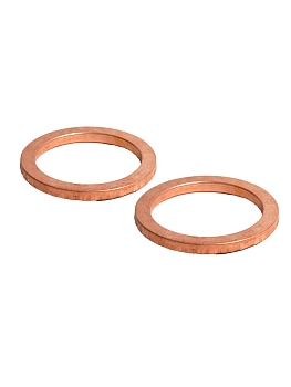 Прокладки трубы глушителя (приемной) Г-53 медь (к-т 2шт.) ФАРЕР