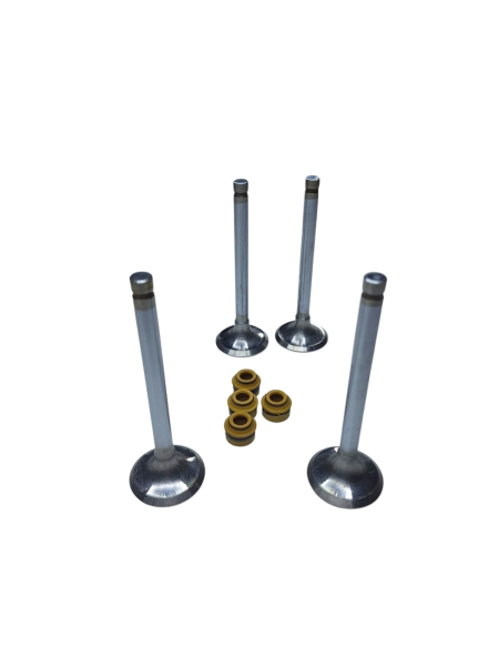 Клапана выпускные дв. 417,421, 274, 305 ОРИГИНАЛ (к-т 4 шт с м/с колпачками) ФАРЕР