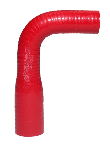 Патрубок радиатора угловой ЛиАЗ силикон Darwin Plus (25х16) (Индия)