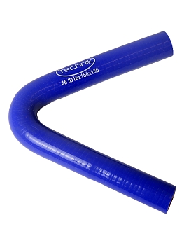 Патрубок радиатора угловой 16/150х150^45° (силикон) Technik