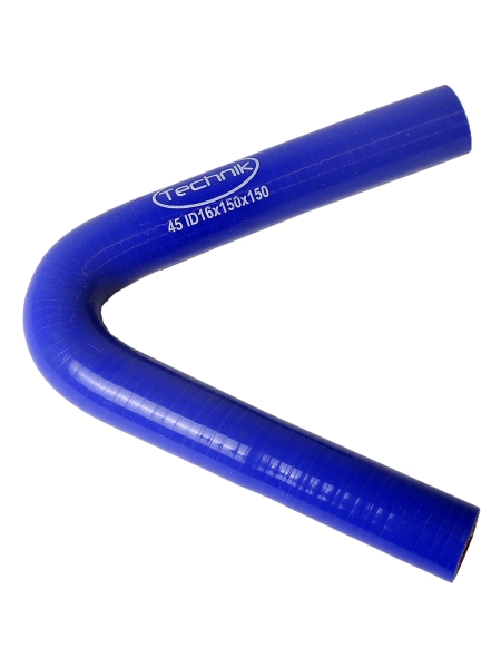 Патрубок радиатора угловой 16/150х150^45° (силикон) Technik