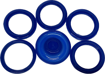 Р/к клапанной крышки дв. 405 Евро-3 (силикон синий, компл 6 шт)