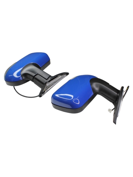 Зеркало заднего вида Г-ль, Соб-ль н/о объемное (синий) с повторителем, ручн.приводом