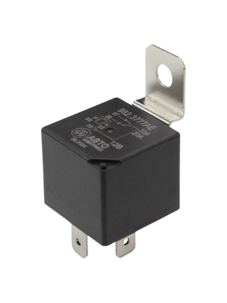 Реле стартера 5-и контактное с кронштейном и помехоподавляющим резистором, (ан. 902.3747), 12 В