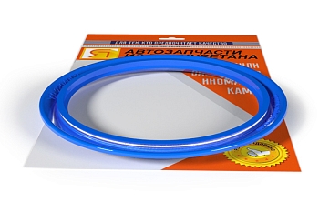 Сальник поворотного кулака УАЗ (с пружиной, полиуретан, синий)