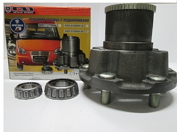 Ступица колеса Г-ль передняя с подшипниками под АБС