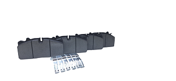 Колодка тормозная Г-он NEXT, ПАЗ Вектор NEXT перед./зад. (6 пружин) (комп. 4 шт)